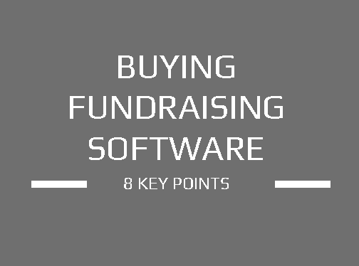 fundraising software key points