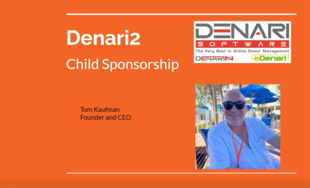 Denari Software Denarisoft Online Donor Management Child Sponsorship Software Intrduction by Thomas Kaufman