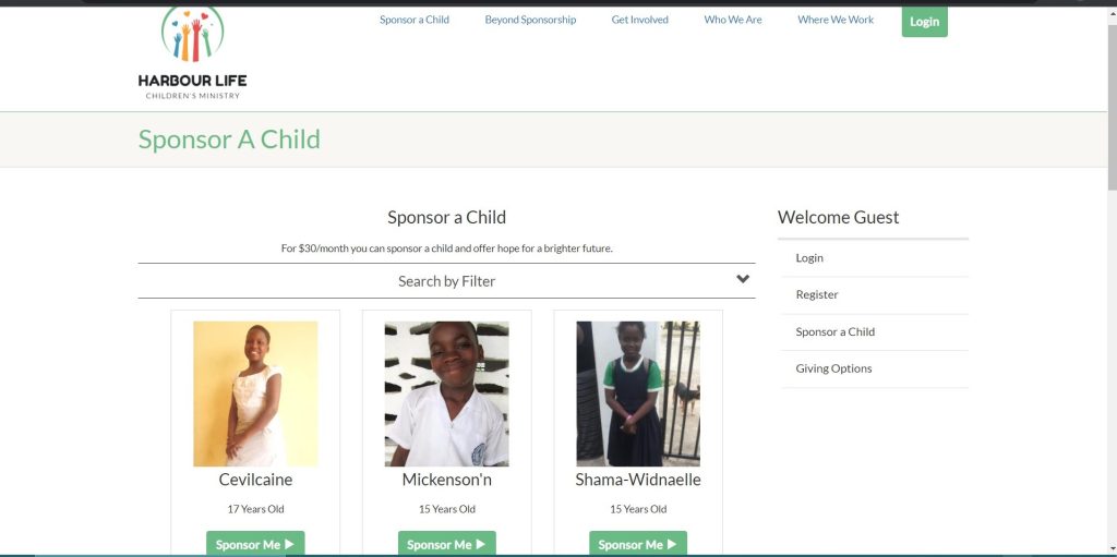 Denari Software Denarisoft Online Donor Management Child Sponsorship Software child info sponsor a child